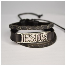 Pulseira "Jesus - 3 em 1" - PRETA